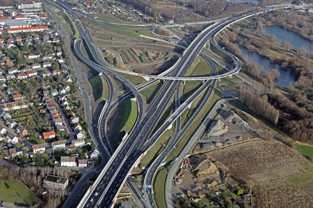 Das neue Autobahndreieck im Januar 2012