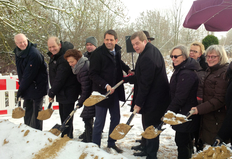 Erster Spatenstich für die Ortsumgehung Negenborn (B 64) am 7. Januar 2016