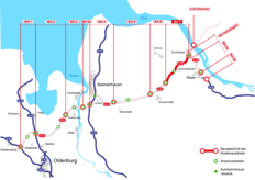 Der 7. Abschnitt der A 20 als Teil des Gesamtprojektes: schematische Darstellung