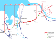 Der 5. Abschnitt der A 20 als Teil des Gesamtprojektes: schematische Darstellung