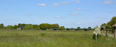 Blick auf Emsbrücke (links) und die Flutmuldenbrücke (rechts) im Zuge der L 52 im Emsland