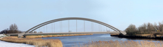 Fotomontage des geplanten Brückenneubaus