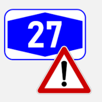 Autobahn27: Gefahrenstelle