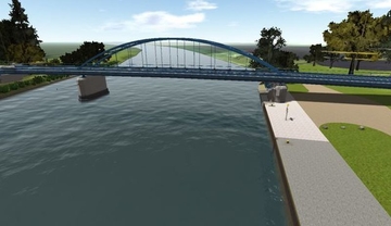 3-D-Bestandsmodell der Weserbrücke