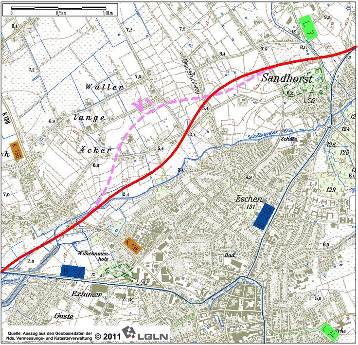 Kartengrundlage: www.lgln.niedersachsen.de