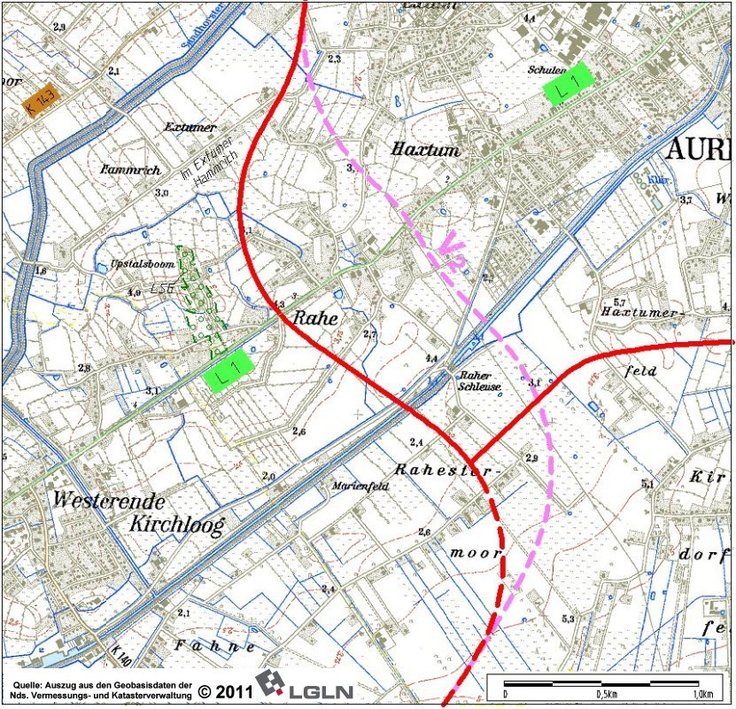 Kartengrundlage: www.lgln.niedersachsen.de