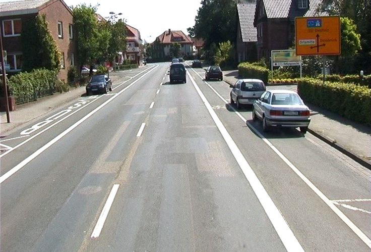Die aktuelle Straßensituation in Ankum.