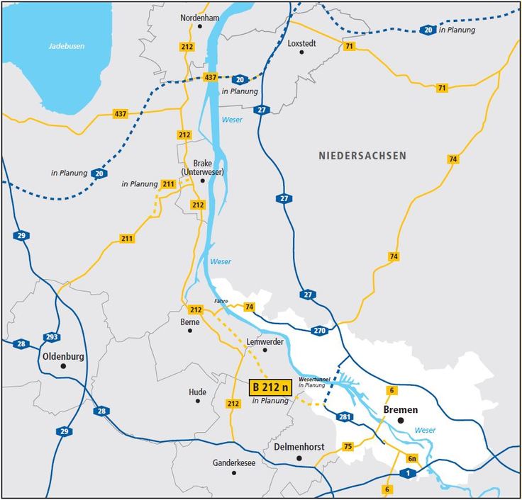 Verlauf der neuen B 212: Übersicht