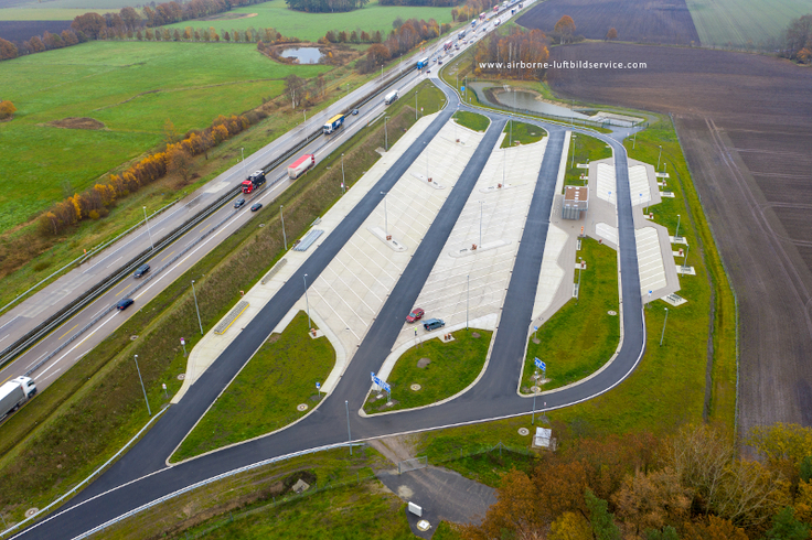 Luftbild der PWC-Anlage Delmetal Süd, Foto von Dezember 2018.