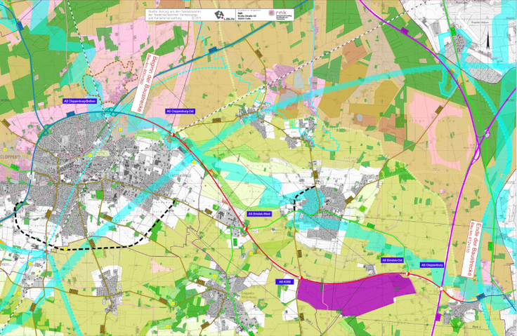 Auszug aus den Geobasisdaten der Nds. Vermessungs- und Katasterverwaltung. Grundkarte erstellt durch RMK Celle