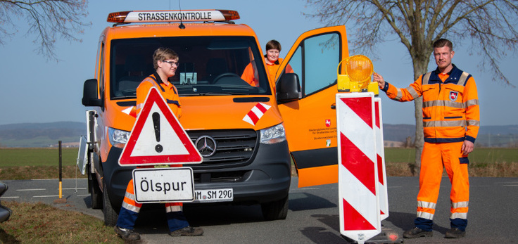 Absicherung einer Ölspur