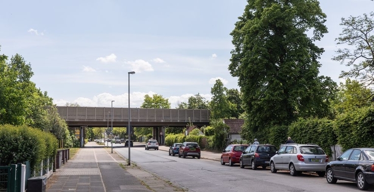 Überführung des Südschnellwegs über die Lange-Hop-Straße