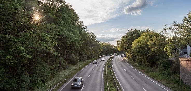 Der Westschnellweg als Teil von Hannovers Schnellwegesystem