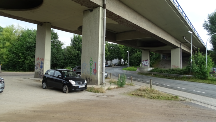 Ansicht der bestehenden Talbrücke Oesede