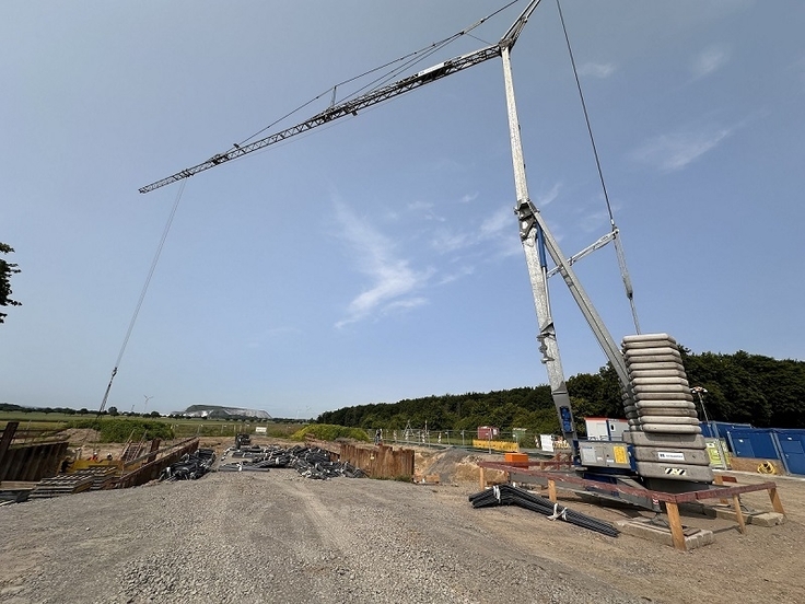 Im Zuge der neuen Ortsumfahrung Wunstorf B 441n entsteht eine Fledermausbrücke am Hohen Holz.