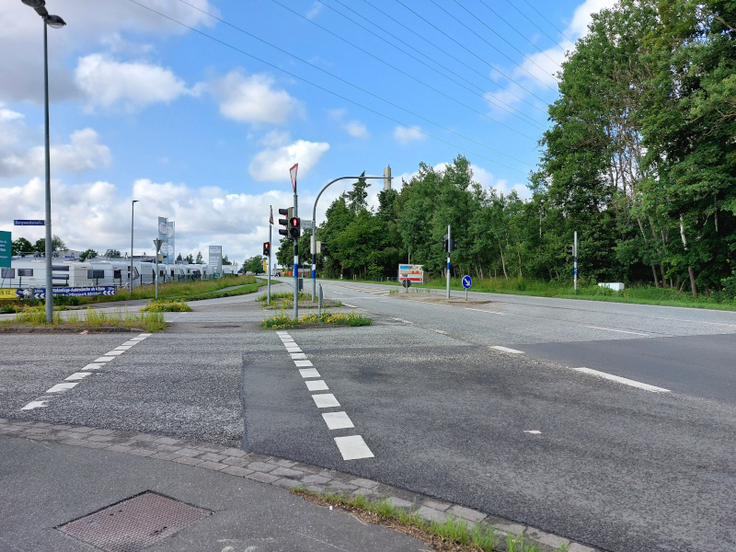 Kreuzung B 209 OD Adendorf/Borgwardstraße