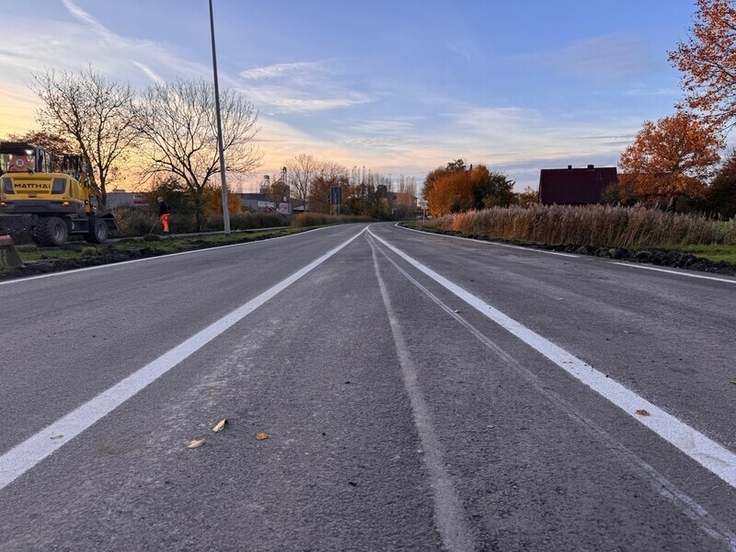 Die Markierung ist im zweiten Bauabschnitt bereits aufgebracht.