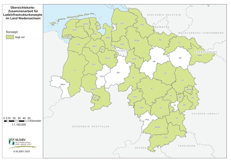 Übersichtskarte Ladeinfrastrukturkonzepte