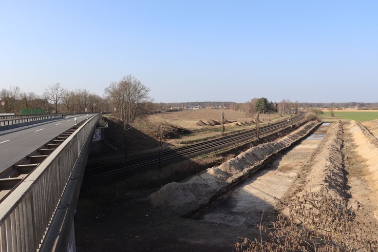 Derzeit laufen archäologische Voruntersuchungen im Baufeld der Behelfsumfahrung für den B 6-Verkehr.