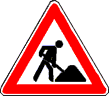 Baustelle-Warnung