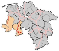 Zuständigkeit des Geschäftsbereichs Osnabrück auf Autobahnen