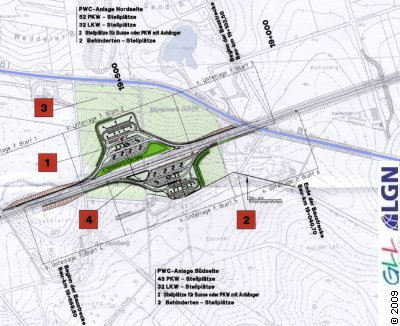 Die geplante PWC-Anlage an der A 39 bei Cremlingen
