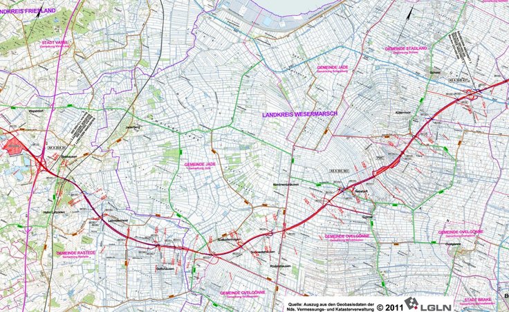 Kartengrundlage: www.lgln.niedersachsen.de