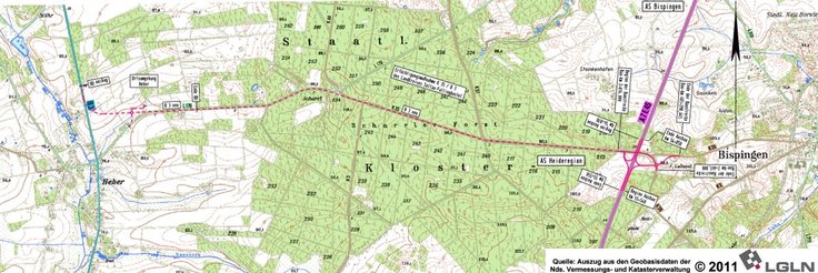 Kartengrundlage: www.lgln.niedersachsen.de