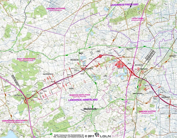 Kartengrundlage: www.lgln.niedersachsen.de