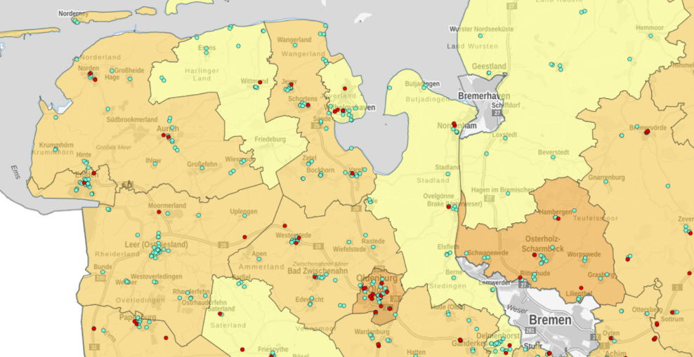 Ladeatlas Niedersachsen