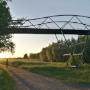 Anischt einer Geh- und Radwegbrücke bei Bückeburg